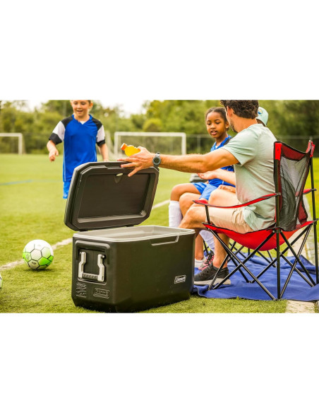 Silla de Campamento Quad Coleman con Respaldo de Malla y Portavasos Silla de Campamento Quad Coleman con Respaldo de Malla y Portavasos