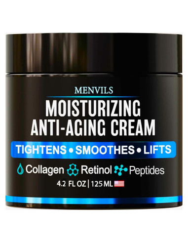 Crema Hidratante Facial para Hombres Menvils 119 g - Anti Envejecimiento