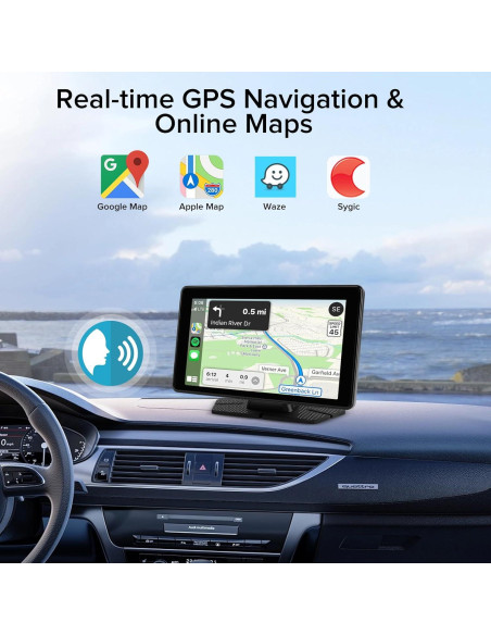 Pantalla CarPlay 7" NRKDUBQ HD Inalámbrica con GPS y Bluetooth Pantalla CarPlay 7" NRKDUBQ HD Inalámbrica con GPS y Bluetooth