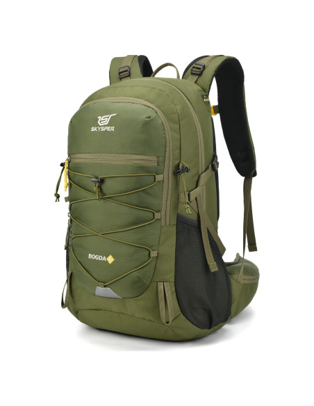 Mochila de Senderismo SKYSPER 35L Impermeable Unisex Verde Mochila de Senderismo SKYSPER 35L Impermeable Unisex Verde