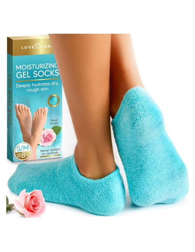 Calcetines Hidratantes Love Lori Gel Aloe Talla 8.5