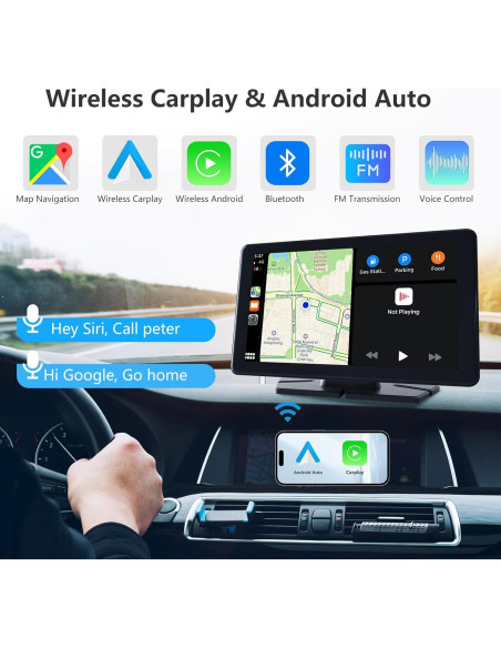 Pantalla Carplay 7" ITDULCET Inalámbrica GPS Bluetooth Pantalla Carplay 7" ITDULCET Inalámbrica GPS Bluetooth