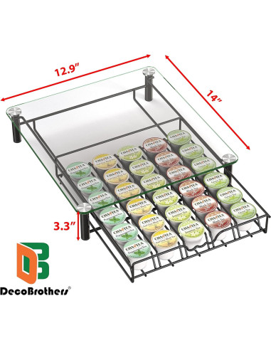 Soporte para K-Cup Deco Brothers 30 cápsulas vidrio templado
