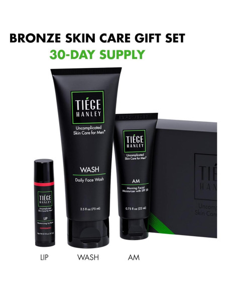 Set de Cuidado de la Piel para Hombres Tiege Hanley Bronce 3 Piezas Set de Cuidado de la Piel para Hombres Tiege Hanley Bronce 3 Piezas