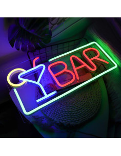 Luz de Neón LED JFLLamp Bar 42x22 cm para Decoración 2