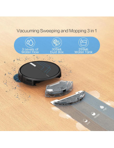 Robot Aspiradora y Mopa AIRROBO P30, 3000Pa, Control App y Voz 2