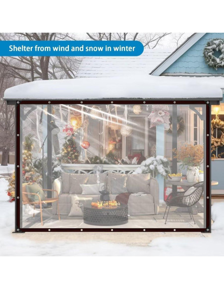 Lona Transparente Impermeable Welacymet 1.22x1.83m con Ojetes Lona Transparente Impermeable Welacymet 1.22x1.83m con Ojetes