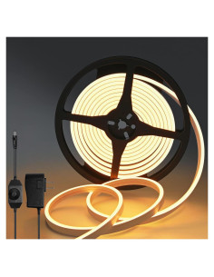 Tira LED Neón Lucienstar 5m 12V Regulable Impermeable 3000K