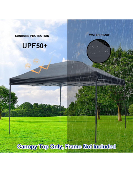 Cubierta de Reemplazo para Canopy Joramoy 300x300cm Impermeable Cubierta de Reemplazo para Canopy Joramoy 300x300cm Impermeable