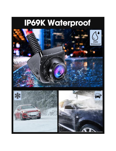 Cámara de Respaldo AHD 1080P Jansite 360 Rotativa IP69K