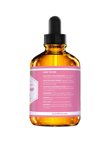 Aceite de Rosa Mosqueta Leven Rose 118 ml Puro Hidratante