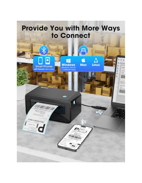 Impresora Térmica de Etiquetas iDPRT SP410BT Bluetooth 4x6 Impresora Térmica de Etiquetas iDPRT SP410BT Bluetooth 4x6