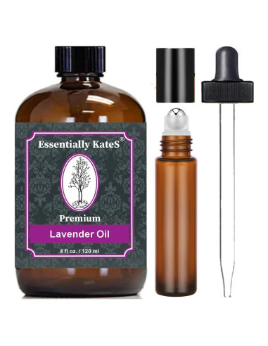Aceite de Lavanda 100% Puro Terapéutico 113ml con Cuentagotas