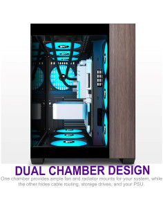 Caja de PC FOIFKIN M9 ATX Mid-Tower con 3 Ventiladores ARGB 2