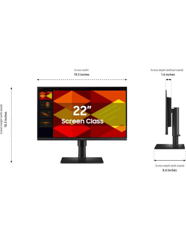 Monitor Samsung 22" S40GD IPS 100Hz Ergonomico Full HD