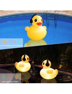 Luces Flotantes de Piscina Solar DeeprBetter 39cm Impermeables 2