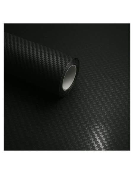 Vinilo Mate Fibra de Carbono RockRose 30.48x152.4cm Negro Vinilo Mate Fibra de Carbono RockRose 30.48x152.4cm Negro