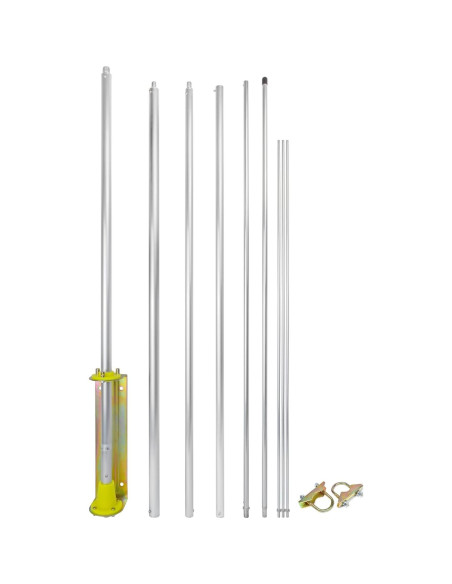 Antena Base 27Mhz HYSHIKRA 6.2m UHF Femenino para Radio Antena Base 27Mhz HYSHIKRA 6.2m UHF Femenino para Radio