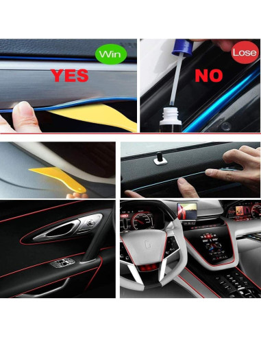 Cable LED Azul 3m MaxLax para Decoración Interior de Auto