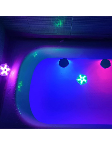 Luces Flotantes para Piscina DeeprBetter 2pcs LED Coloridas Luces Flotantes para Piscina DeeprBetter 2pcs LED Coloridas