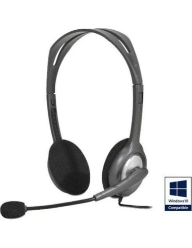 Auriculares Estéreo Logitech H110 con Cable Retráctil