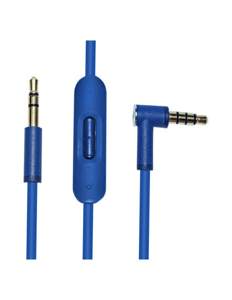 Cable de audio de extensión Mekoko con control remoto 130cm Azul Cable de audio de extensión Mekoko con control remoto 130cm Azul