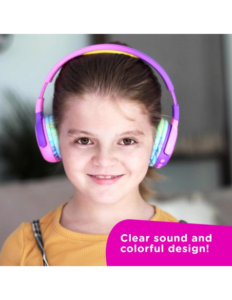 Auriculares Bluetooth Move2Play Kidz Bop Rosa 24h Batería Auriculares Bluetooth Move2Play Kidz Bop Rosa 24h Batería