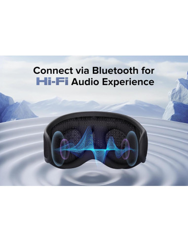 Máscara para dormir Bluetooth TOPOINT 3D con cancelación de ruido