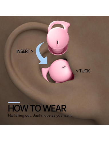Auriculares Inalámbricos Bluetooth 5.3 Piegricdiat Q26S Rosa