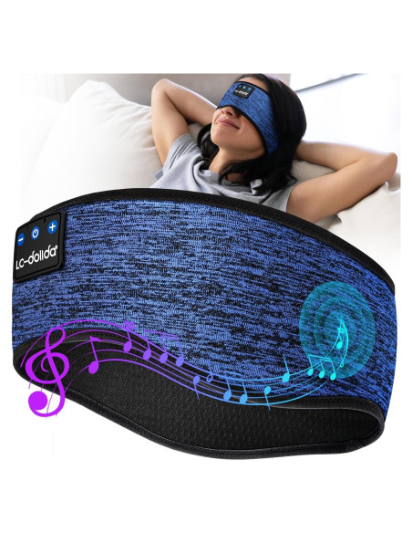 Auriculares Inalámbricos Bluetooth LC-dolida Diadema Azul 14h Auriculares Inalámbricos Bluetooth LC-dolida Diadema Azul 14h