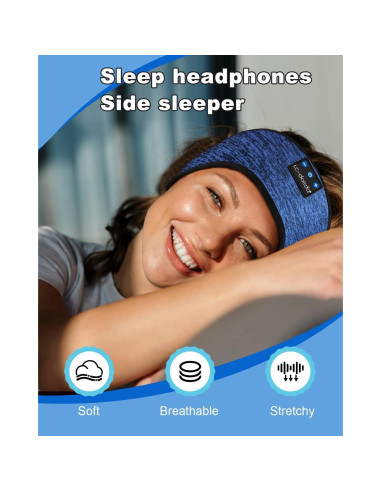 Auriculares Inalámbricos Bluetooth LC-dolida Diadema Azul 14h