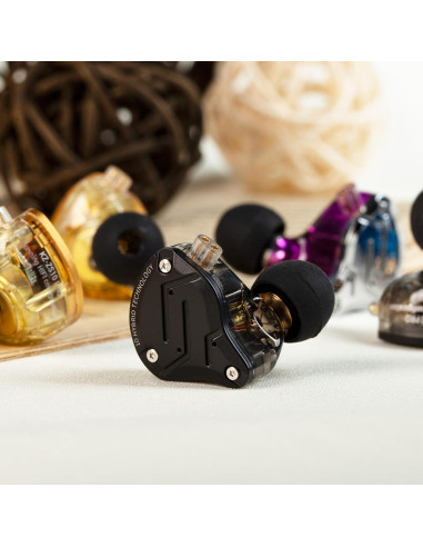 Auriculares KZ ZS10 Pro In-Ear HiFi 4BA 1DD Negro Sin Mic