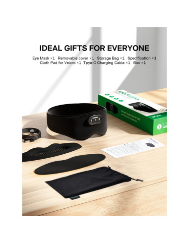 Máscara de Ojos Calentada Bluetooth Medisana SM 550 1200mAh