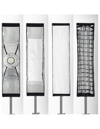 Softbox Strip AMBITFUL 22x90 cm con Rejilla y Bolsa