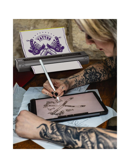 Impresora Térmica de Tatuajes Phomemo TP88 - Bluetooth, 10 Hojas Impresora Térmica de Tatuajes Phomemo TP88 - Bluetooth, 10 Hojas