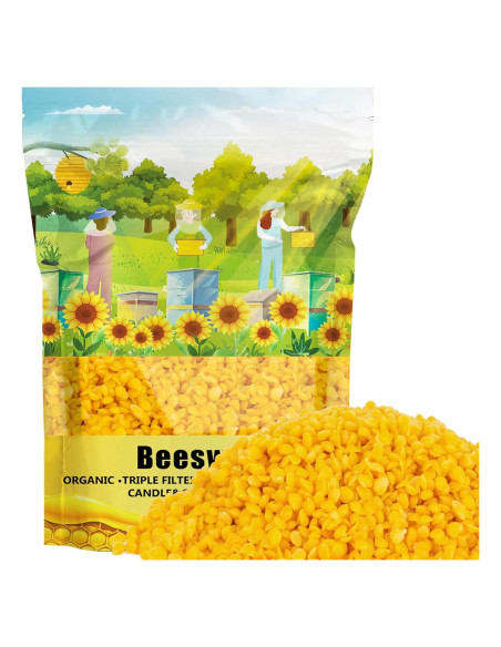 Gránulos de Cera de Abeja Amarilla Orgánica 430g - WAX-Pe Gránulos de Cera de Abeja Amarilla Orgánica 430g - WAX-Pe
