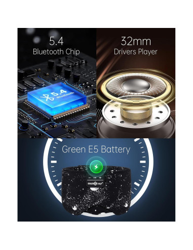 Auriculares para Dormir Bluetooth MUSICOZY con Máscara Ajustable