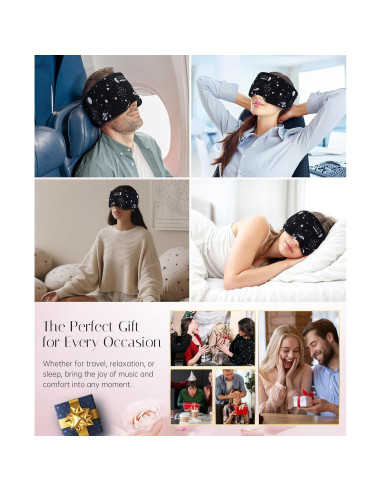 Auriculares para Dormir Bluetooth MUSICOZY con Máscara Ajustable