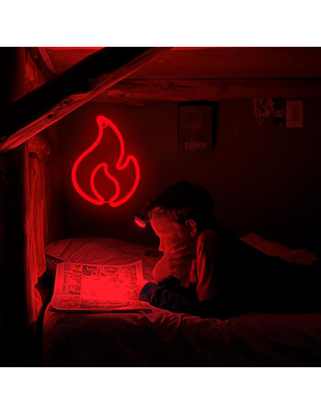 Luz de Neón LED Llama BK-Neon Life 30x23 cm Rojo Luz de Neón LED Llama BK-Neon Life 30x23 cm Rojo