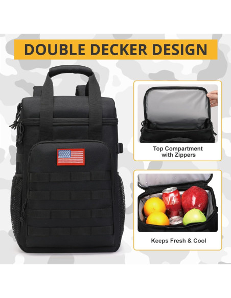 Mochila Enfriadora Táctica ATRIPACK 35L Impermeable Negra Mochila Enfriadora Táctica ATRIPACK 35L Impermeable Negra