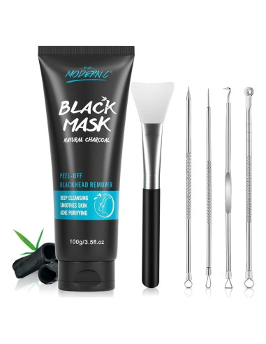 Mascarilla Peel Off POP MODERN.C Carbón de Bambú 4 Piezas
