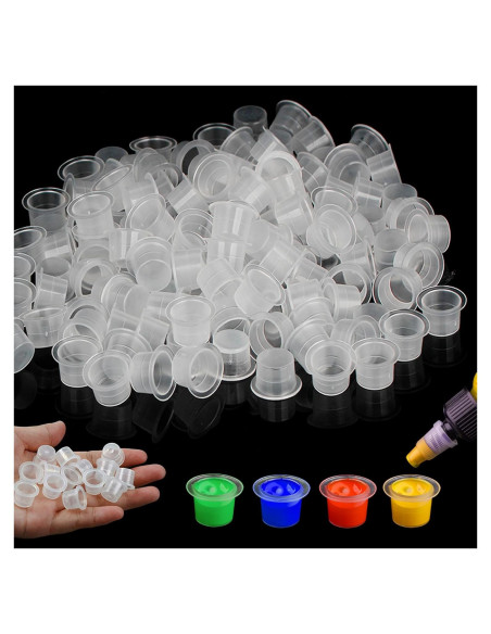 Tapa de Tinta para Tatuajes Rayyl - 500pcs 9mm Desechables Tapa de Tinta para Tatuajes Rayyl - 500pcs 9mm Desechables