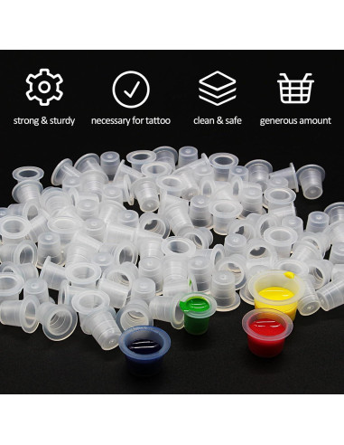 Tapa de Tinta para Tatuajes Rayyl - 500pcs 9mm Desechables
