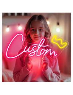 Cartel de Neón Personalizado LED Rosa para Decoración