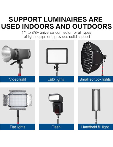 Trípode de Luz Ajustable Aluminio 222cm con Bolsa - MT-02S