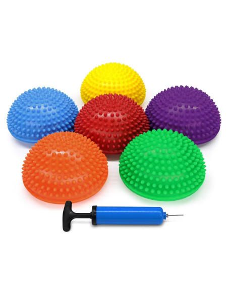 Set de 6 Podios de Equilibrio Erizo Yes4All con Bomba Set de 6 Podios de Equilibrio Erizo Yes4All con Bomba