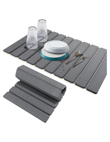 Alfombrilla de Secado de Piedra Diatomácea CERETIA 61x40.6cm Gris Alfombrilla de Secado de Piedra Diatomácea CERETIA 61x40.6cm Gris