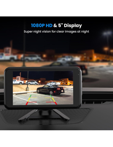Cámara de Respaldo Inalámbrica AUTO-VOX W12 5" HD 1080P