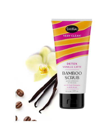 Exfoliante Corporal ShiKai de Bambú Detox Vainilla Latte 170 g