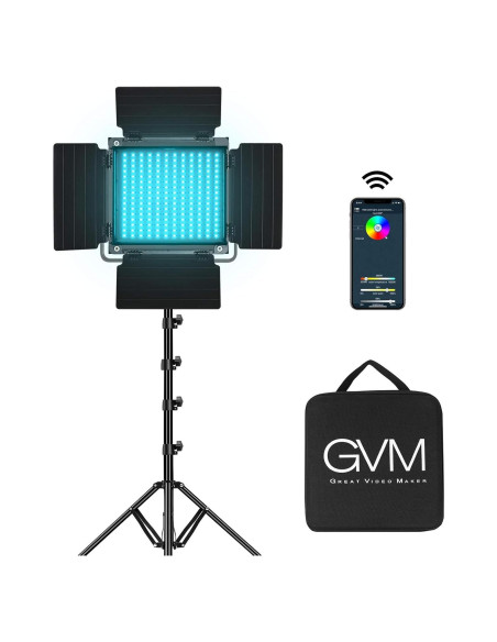 Luz de Video LED RGB GVM 800D con Control APP 40W Luz de Video LED RGB GVM 800D con Control APP 40W